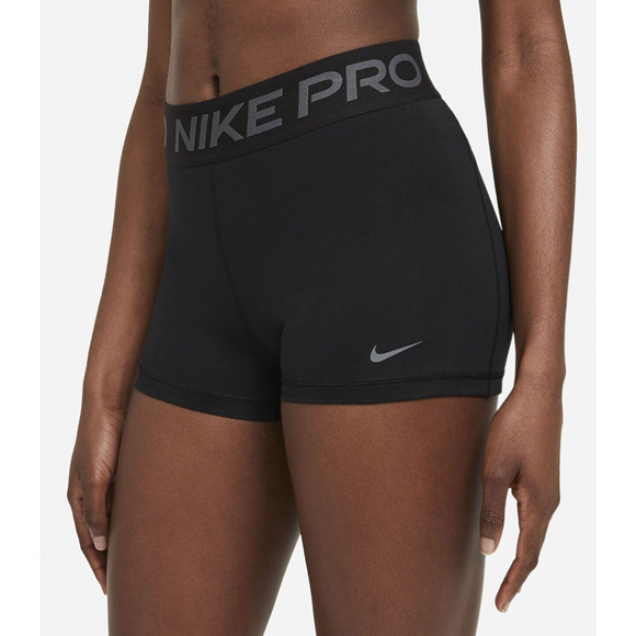 Nike Pants - Nike Pro 365 Womens 3" Shorts Size L Black / Gray Dri-Fit CZ9857-014